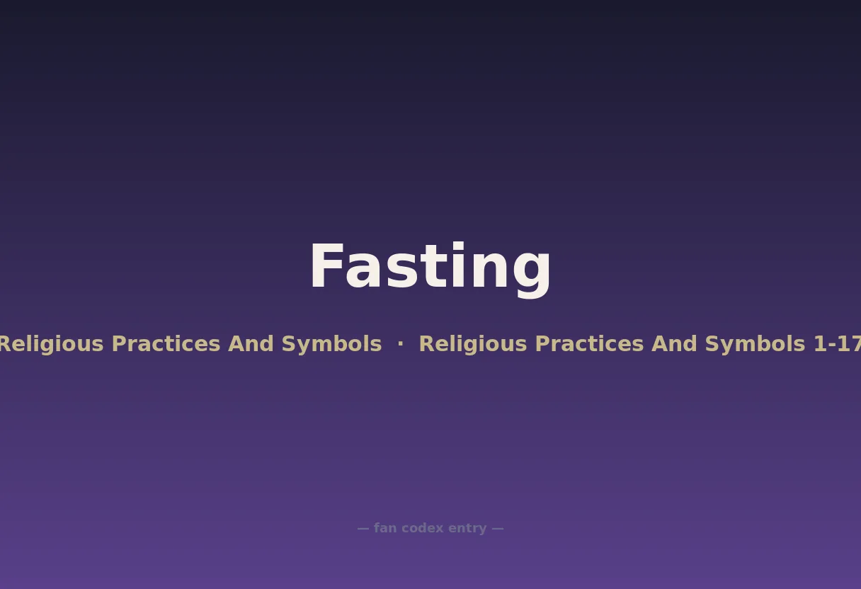 Fasting