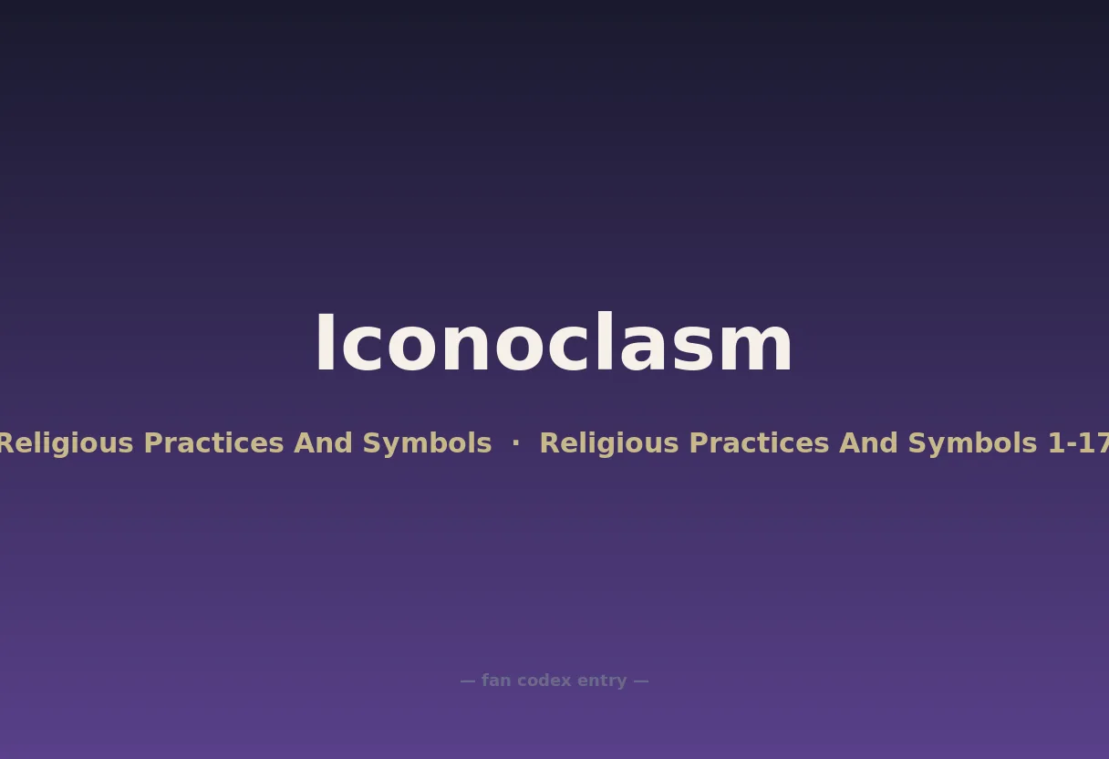 Iconoclasm