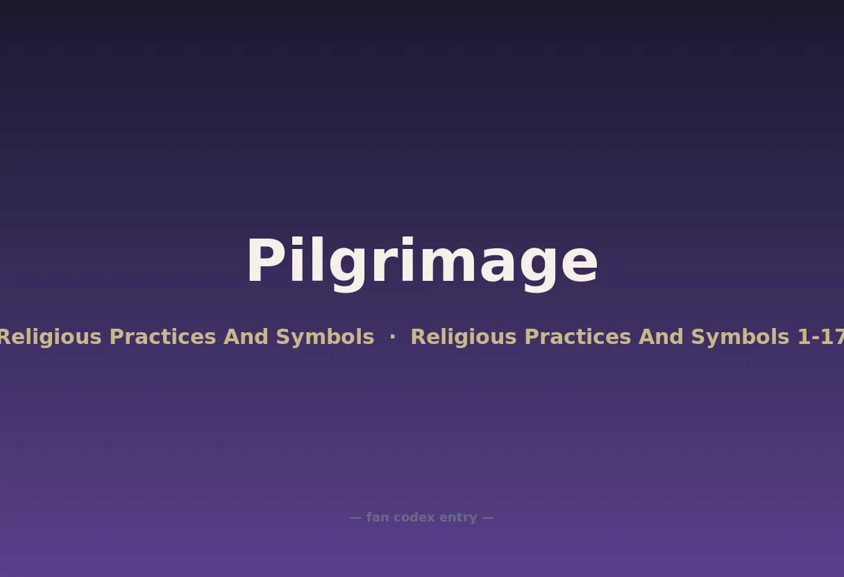 Pilgrimage
