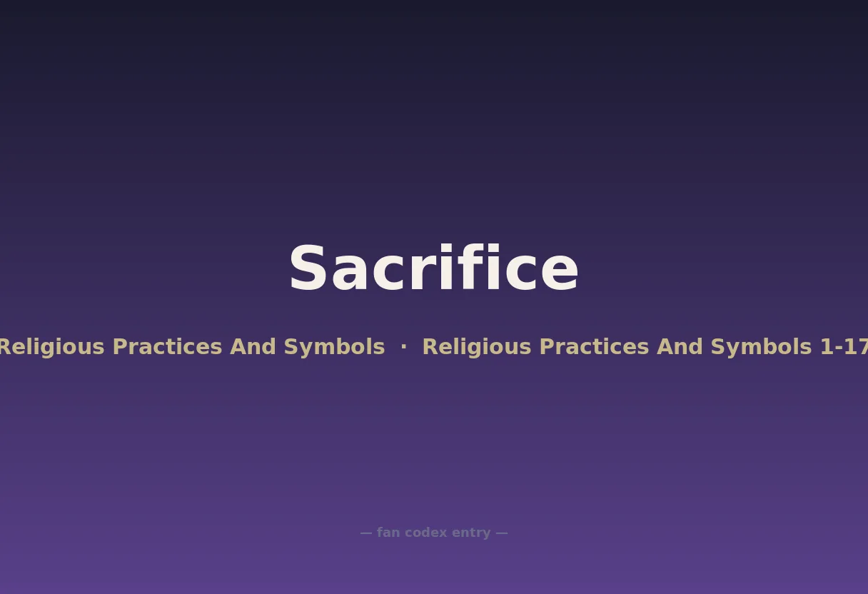 Sacrifice